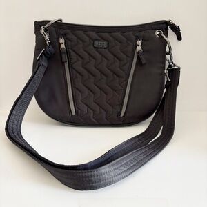 Lug Black Convertible Crossbody Swivel Bag 8 X 10 Travel Vacation